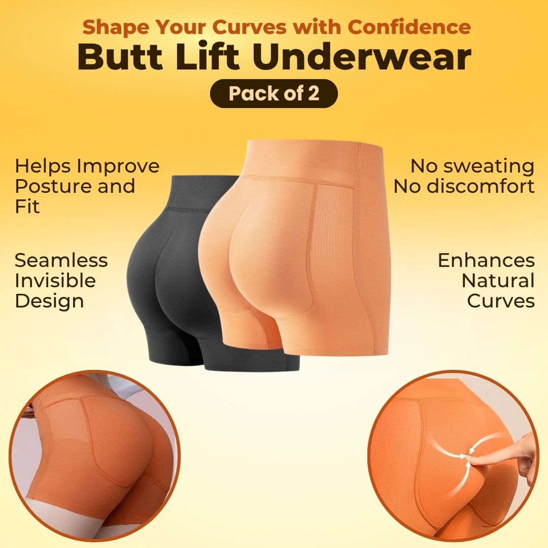 Butt Lifter Lightweight Posture-Friendly Underwear Pack Of 2