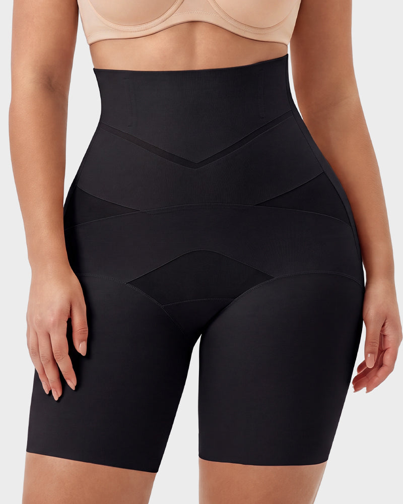 Women's High-Waisted Tummy Control Butt-Lift Shaper Shorts