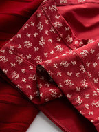 3pcs Women'S Comfortable Breathable Printed Mid-Waist Panties | Red Drop Waist Boyshorts with Extended Crotch