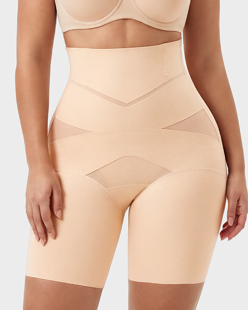 Women's High-Waisted Tummy Control Butt-Lift Shaper Shorts
