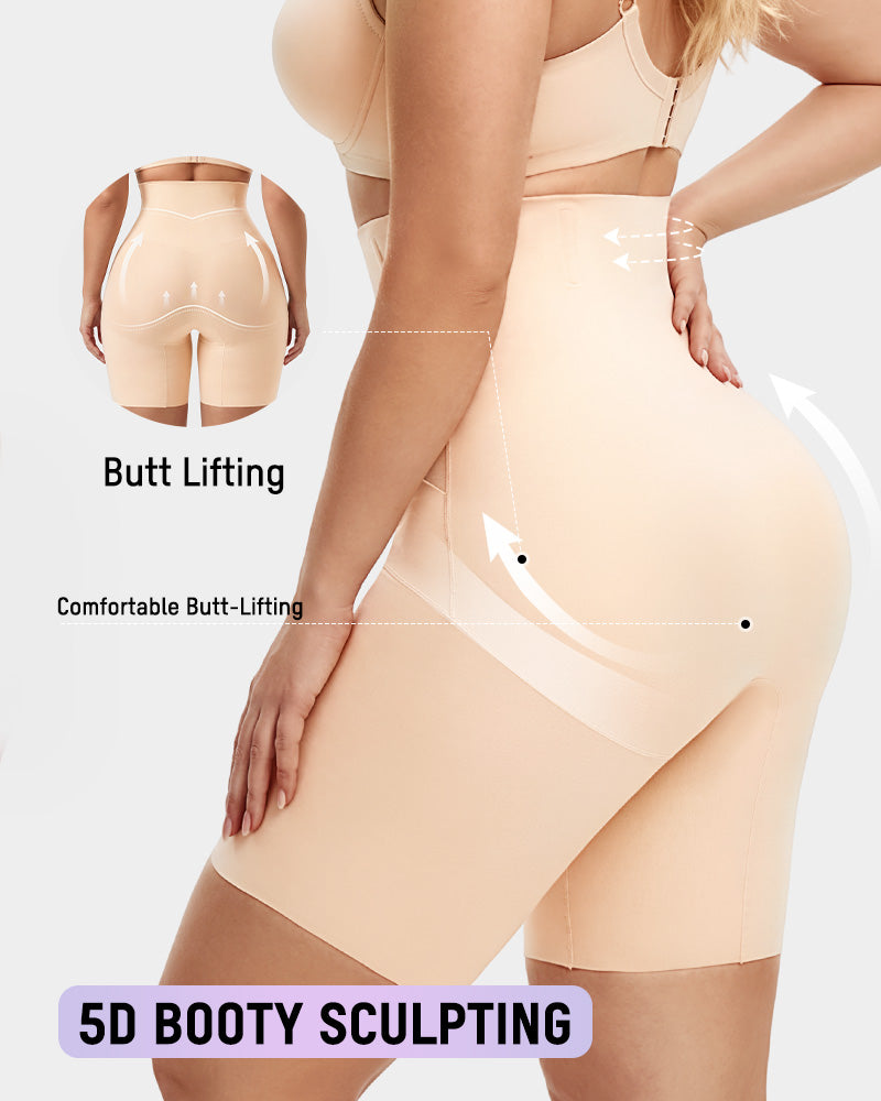 Women's High-Waisted Tummy Control Butt-Lift Shaper Shorts