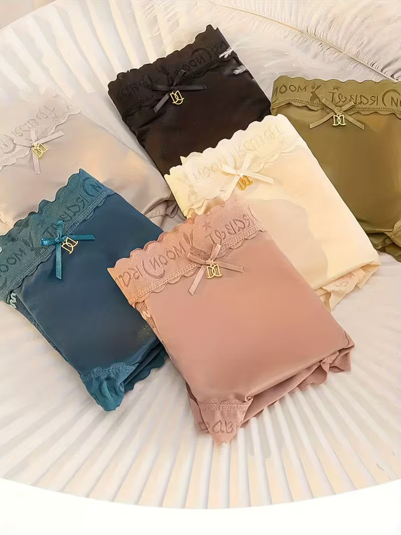 6 PIS SET - Lace Panties for Women, Pure Desire Ice Fabric, Seamless Tummy Control, 2026 New Arrival