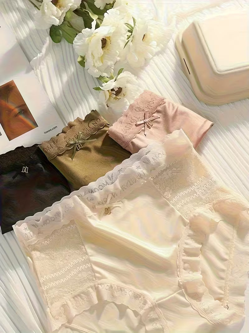 6 PIS SET - Lace Panties for Women, Pure Desire Ice Fabric, Seamless Tummy Control, 2026 New Arrival