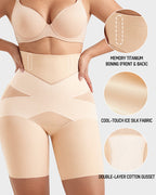 Women's High-Waisted Tummy Control Butt-Lift Shaper Shorts