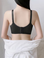 Chest-Lifting and Gathered Anti-Sagging with Thin Bra Without Rims / Sexy Lace Elegant (pink)