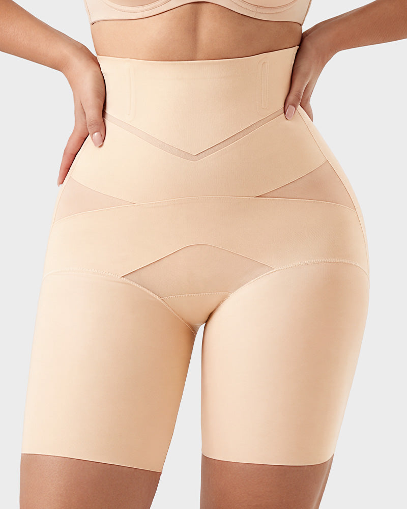 Women's High-Waisted Tummy Control Butt-Lift Shaper Shorts