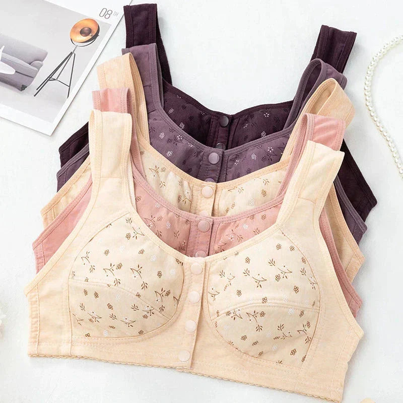 Pack Of 4 Comfortable & Convenient Front Button Bra