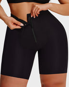 Women's High-Waist Zip-Up Shaping Shorts