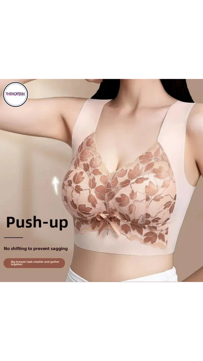 Pack of 5 Pcs Floral Lace Beautiful Wireless sport Seemless anti sagging vest Bra for women