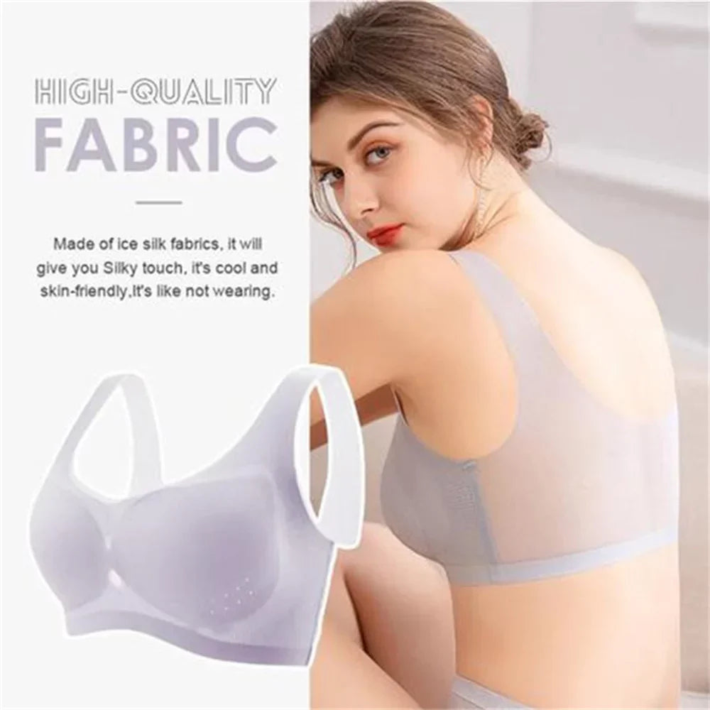 "NAYSA"  Breathable - Thin Ice Silk Seamless Bra  (Set of 3)