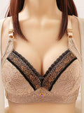 Chest-Lifting and Gathered Anti-Sagging with Thin Bra Without Rims / Sexy Lace Elegant