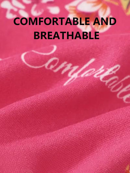 Close-up of pink fabric with 'Comfortable' text on a pink background